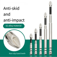 6pcs Non-slip cross head superhard strong magnetic electric screwdriver Hand drill Air covered S2 screwdriver set FathersDayG...
