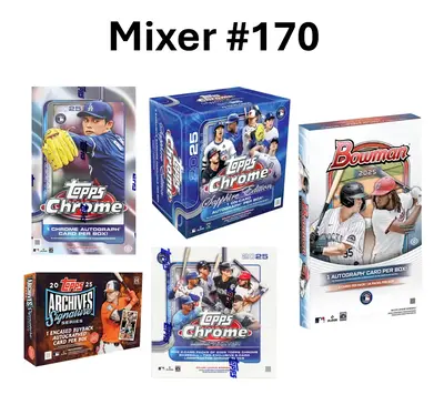 Mixer #170 - 5x Topps and Bowman Hobby Box PYT - Pick Your Team Break - Guaranteed Card Pack with Autographs and Inserts