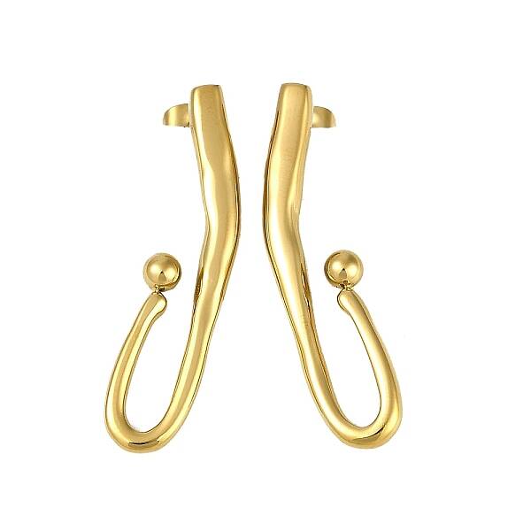 PVD Vacuum Plating 304 Stainless Steel Stud Earrings