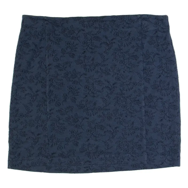FAT FACE Womens Straight Skirt Blue Short Floral UK 16