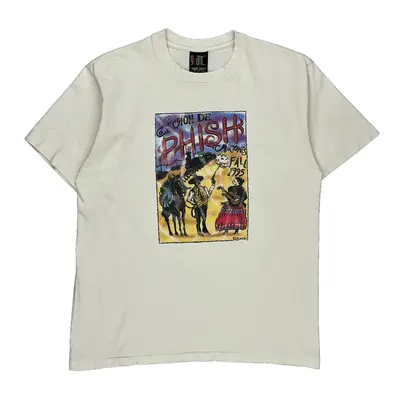 Phish Fall Tour 1995 Made In Usa Giant Band T-Shirt - XL Cream Cotton