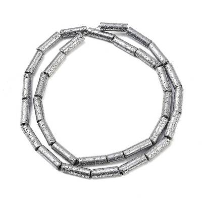 Electroplated Natural Lava Rock Beads Strands