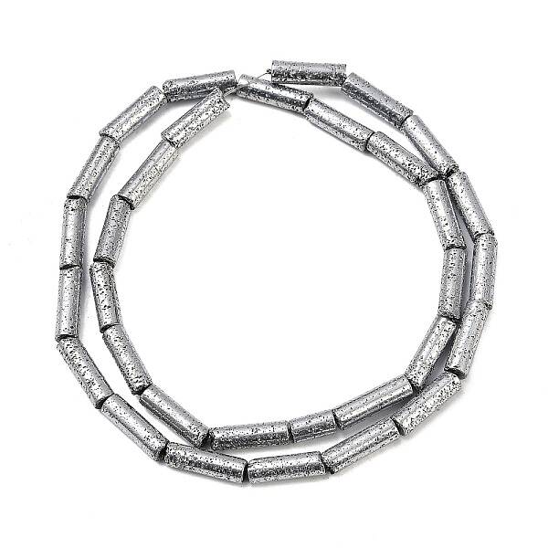 Electroplated Natural Lava Rock Beads Strands