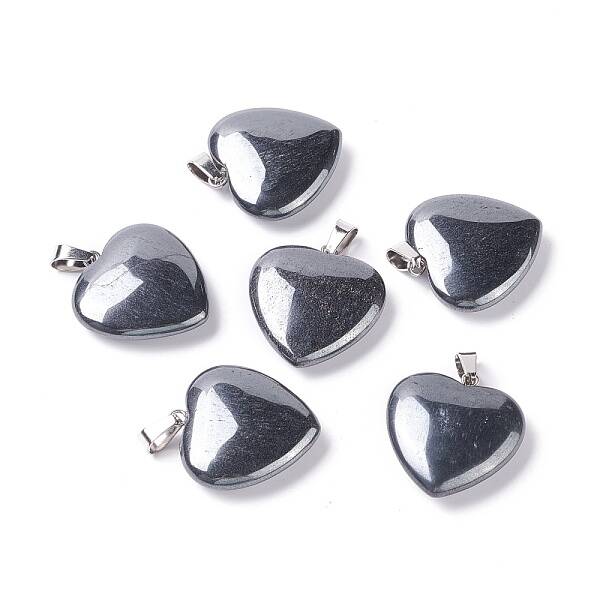 Synthetic Non-magnetic Hematite Pendants
