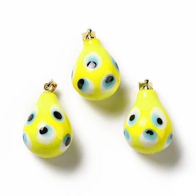 Handmade Evil Eye Lampwork Pendants