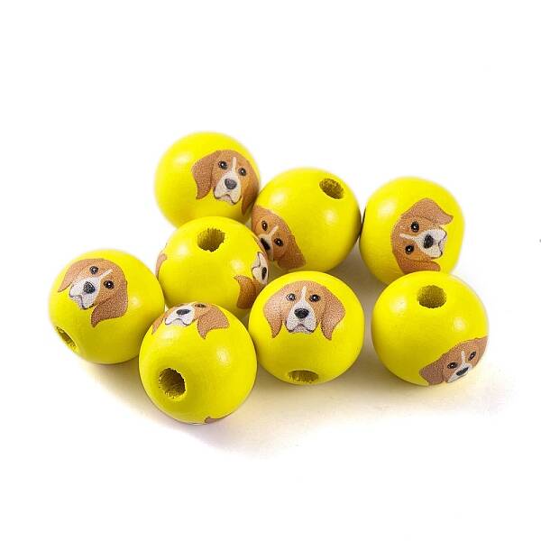 Wood European Beads