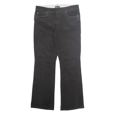 TOMMY HILFIGER Womens Corduroy Trousers Grey Regular Bootcut W30 L30