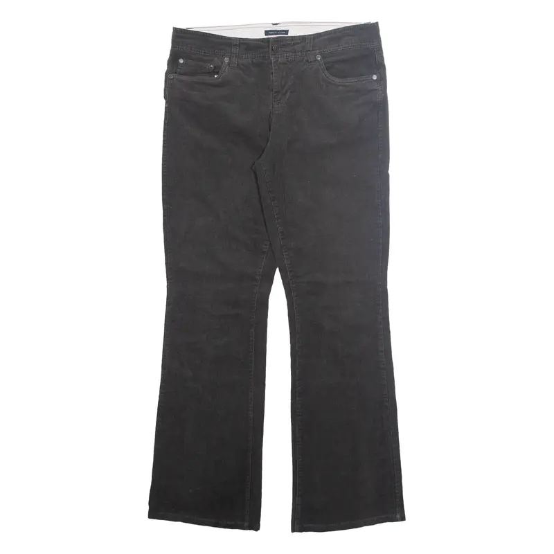 TOMMY HILFIGER Womens Corduroy Trousers Grey Regular Bootcut W30 L30