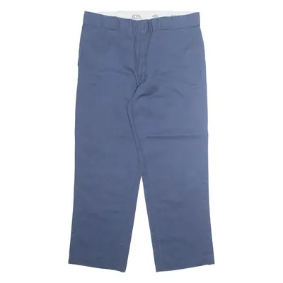 DICKIES Workwear 874 Mens Trousers Blue Regular Straight W36 L30