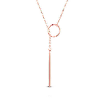 925 Sterling Silver Lariat Necklace