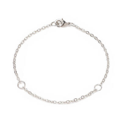 Brass Curb Chain Bracelet for Men Women