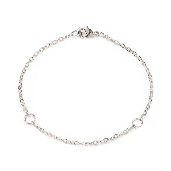 Brass Curb Chain Bracelet for Men Women