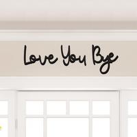 Love You Bye Sign, 1 Set Modern Wall Decor, Wall Art Ornaments for Living Room Office, Room Decor, Bedroom Refresh Decor, Hom...