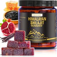 Haressen Authentic Pure Himalayan Shilajit Gummies | With Ashwagandha, Gokshura, Fulvic Acid & 85 + Trace Minerals & other he...