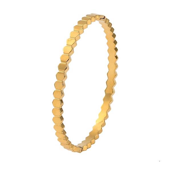 Ion Plating(IP) 304 Stainless Steel Hinged Bangles for Women