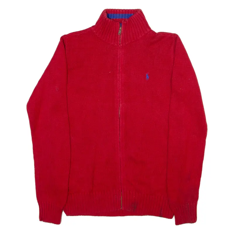POLO RALPH LAUREN 18-20 Boys Jumper Red Tight Knit XL