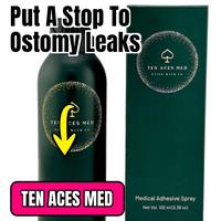 Ten Aces Medical Adhesive Spray for Ostomy skin barriers - STOP ostomy leaks and get back to living your best version of you!