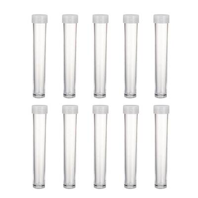 Clear Tube Plastic Bead Containers with Lid
