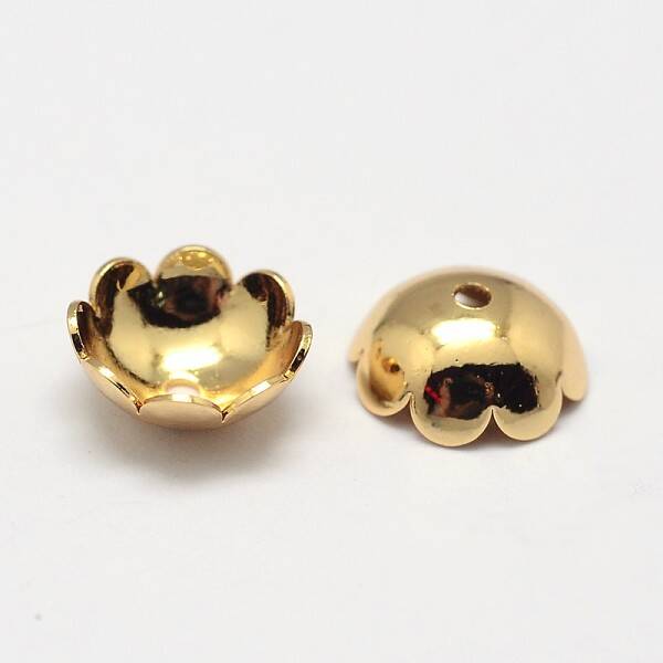 Flower Grade AAA Brass Bead Caps