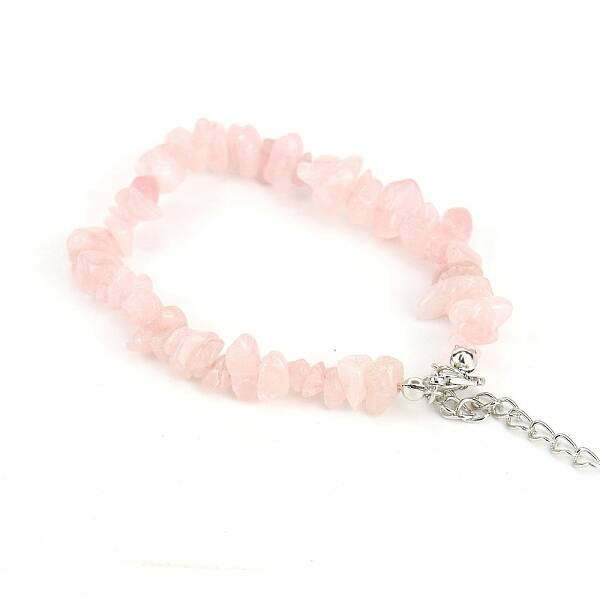 Natural Rose Quartz Bead Bracelets