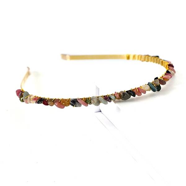 Natural Tourmaline Hair Bands