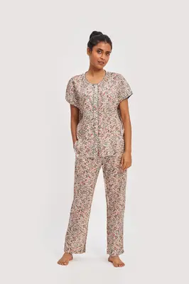 Moonbeams and Starbursts Pajama Set | Color: Moonbeams and Starbursts | Size: XS