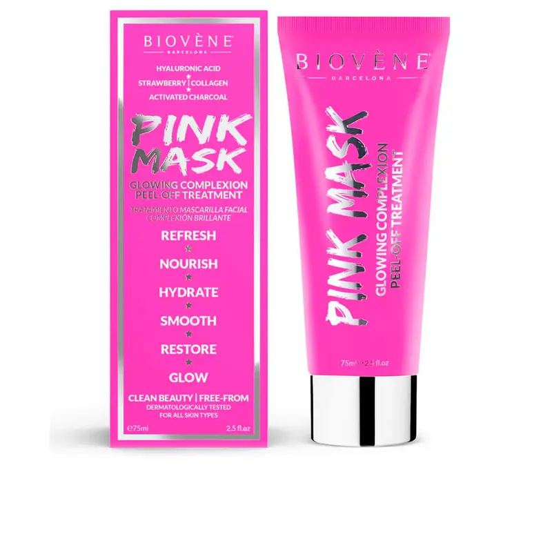 Biovene Pink Peel Treatment Mask-Off Glowing Complex 75ml