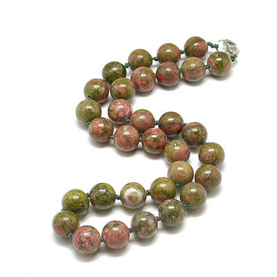 Natural Unakite Beaded Necklaces