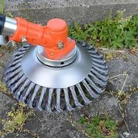 Steel Wire Rotary Weeder Brush, Cutter Head for Weeder Cutter, Derusting Weeder Wheel for Moss Grass Rust Removal, Cutting, T...