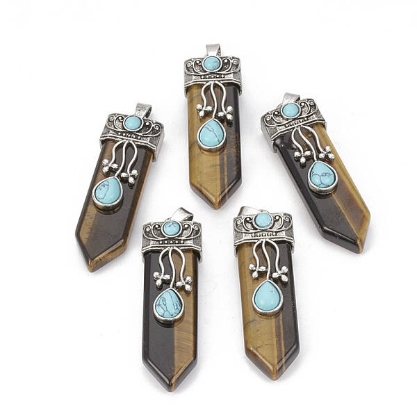 Natural Tiger Eye Pendants