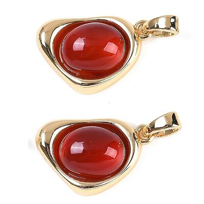 Natural Carnelian(Dyed & Heated) Pendants