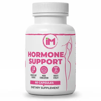IM Hormone Support - 60 Capsules for Women Balance - Natural Ingredients for Hot Flashes Mood Swings & Energy Boost - USA Mad...