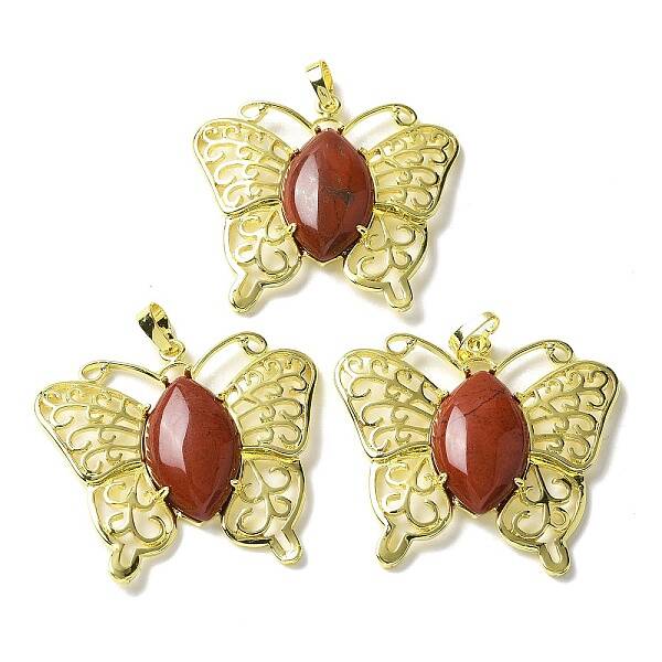 Natural Red Jasper Pendants