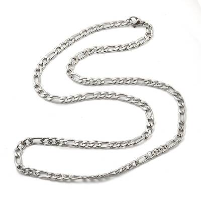 Non-Tarnish 201 Stainless Steel Figaro Chain Necklaces
