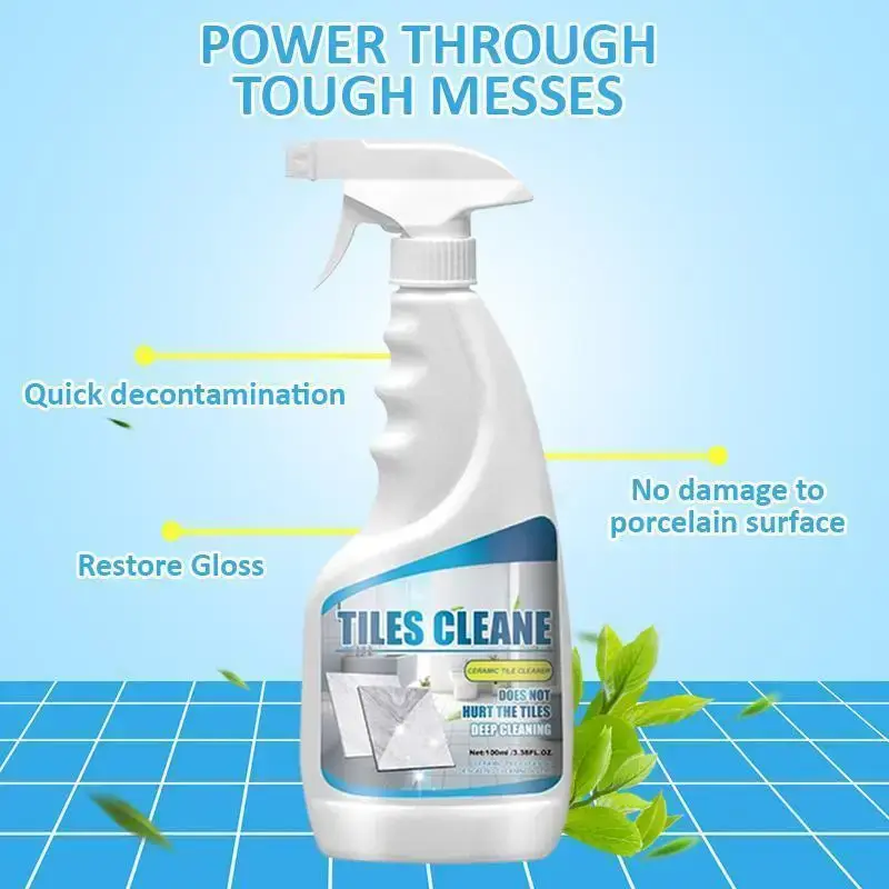 Tile & Grout Cleaner Spray | Bathroom Shower & Kitchen Backsplash Safe