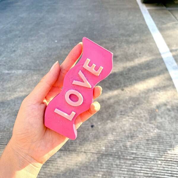 Wavy Letter Silicone Candle Mold
