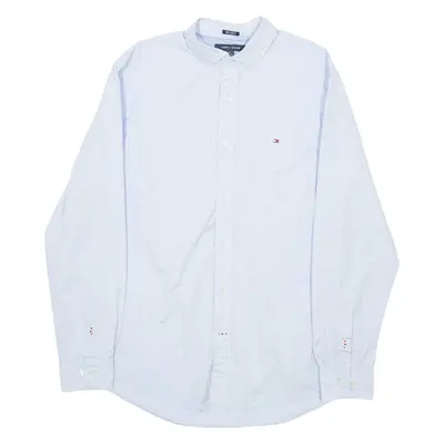 TOMMY HILFIGER Mens Shirt Blue Long Sleeve M