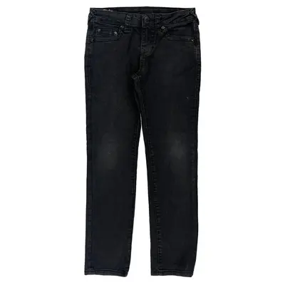 Age 10 True Religion Skinny Fit Jeans - 26W 26L Black Denim