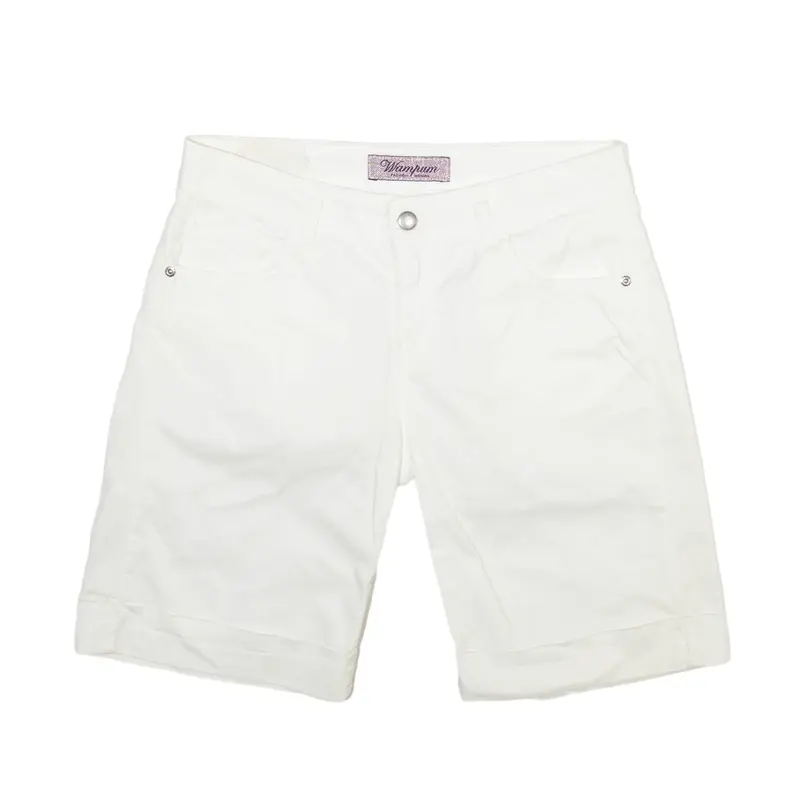 WAMPUM Casual Shorts White Regular Womens M W30