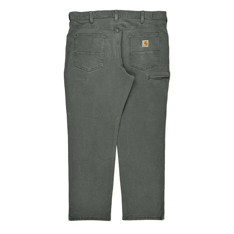 Relaxed Fit Carhartt Trousers - 38W 29L Grey Cotton Blend