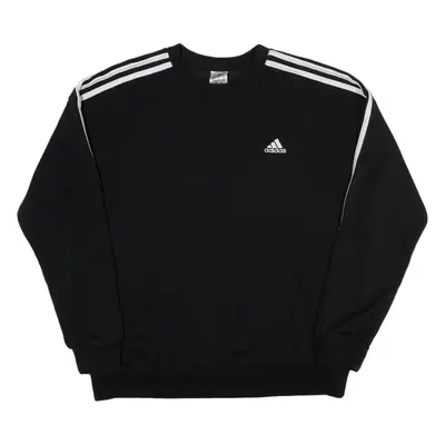 ADIDAS Boys Sweatshirt Black Crew Neck M