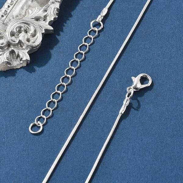 Brass Round Snake Chain Necklaces