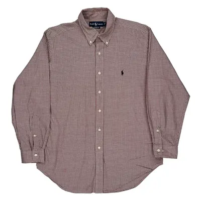 Ralph Lauren Checked Shirt - Large Red Cotton