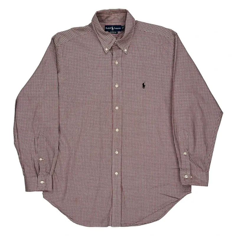 Ralph Lauren Checked Shirt - Large Red Cotton