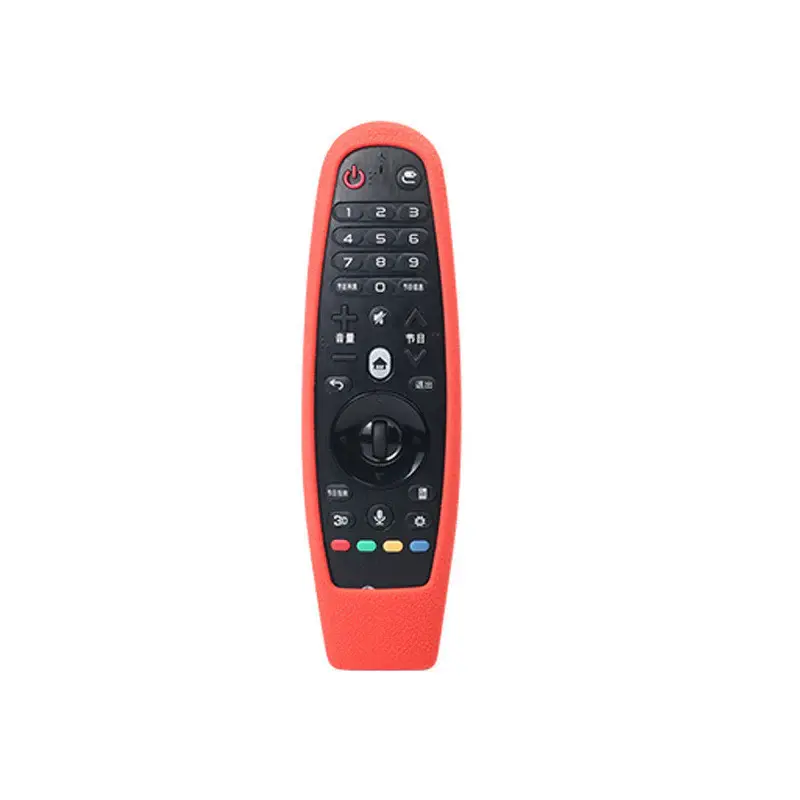 Lg Smart TV Remote Control Protective Cover AN-MR600 MR650a Remote Control Silicone Cover | Color: Red | Size: 191x53x38mm