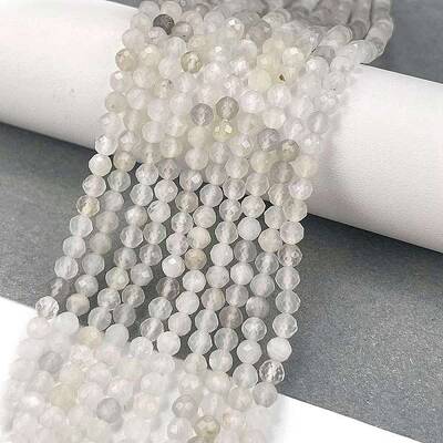 Natural White Moonstone Beads Strands