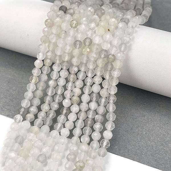 Natural White Moonstone Beads Strands
