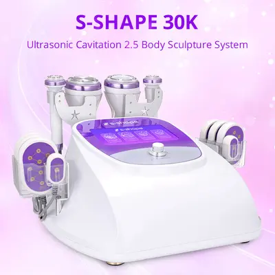 S Shape Cavitation 30K Body Sculpting Facial Anti-Aging Skin Tightening Machine for Spa Salon Studio Home Use | SD-45S2SB