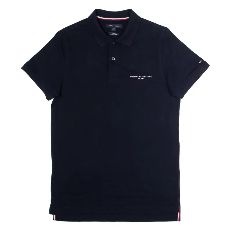 TOMMY HILFIGER Slim Fit Mens Polo Shirt Blue S