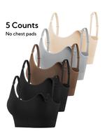 Solid Color Portable Breastfeeding Bra, Casual Double Layer Seamless Maternity Bra, Maternity Underwear for Pregnancy & Postp...